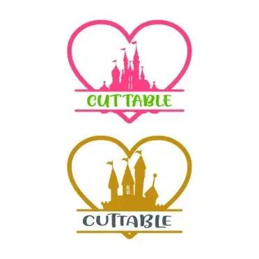 Heart Castle Split Cuttable Frame Design