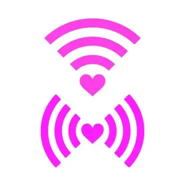 Heart Wifi SVG Cuttable Design