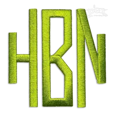Hector Shape Machine Monogram Embroidery Fonts Design