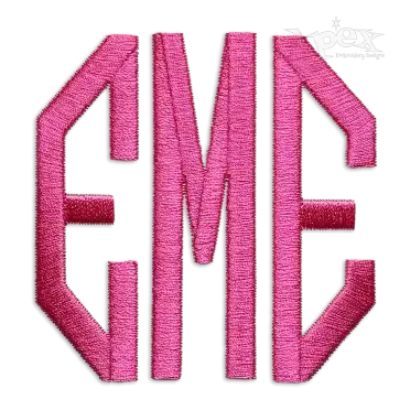 Hector Shape Machine Monogram Embroidery Fonts