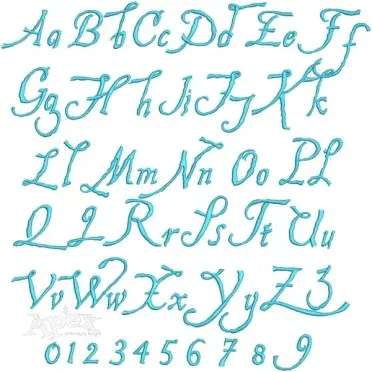Hesperid Embroidery Font