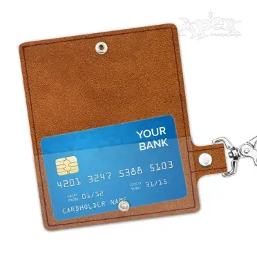 ID Tag Card Holder Key Fob ITH Embroidery Design