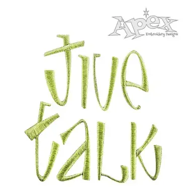 Jive Embroidery Fonts