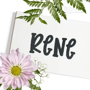 Juniper Script Embroidery Font