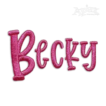 Juniper Script Machine Embroidery Font by Apex
