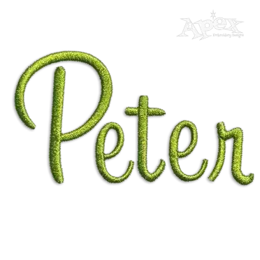 Kelsey Script Machine Embroidery Font Letter