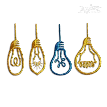 Light Bulbs Pack Macxhine Embroidery Designs by Apex