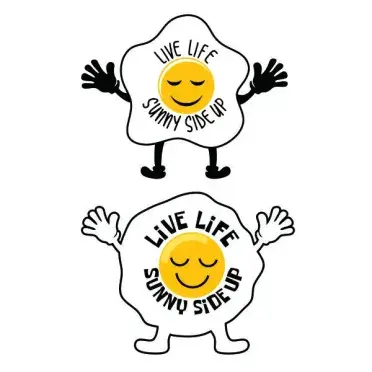 Live Life Sunny Side Up SVG Cuttable Design