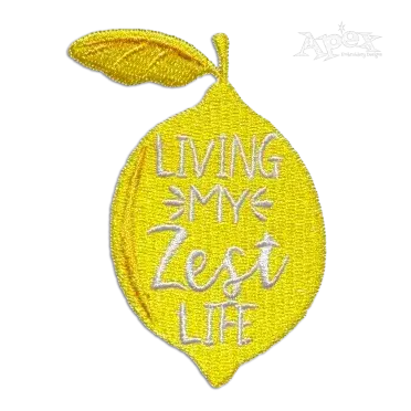Living My Zest Life Lemmon or Lime Machine Embroidery Design