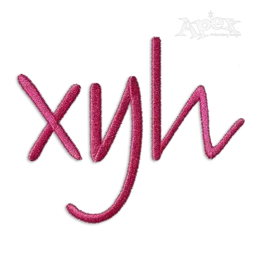 Lowercase Script Machine Embroidery Fonts by Apex