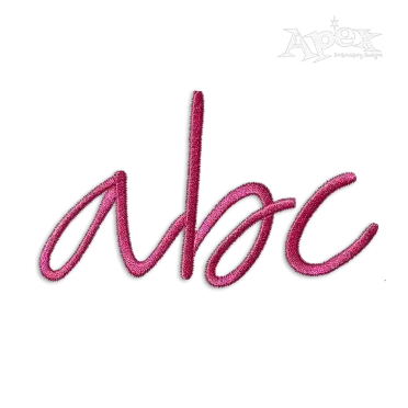 Lowercase Script Machine Embroidery Fonts by Apex