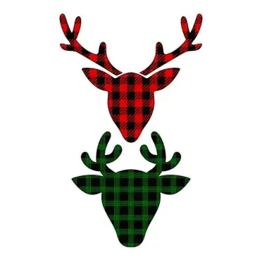 Lumberjack Deer Silhouette SVG Cuttable Design