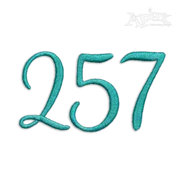 Magenta Machine Embroidery Fonts by Apex Numbers