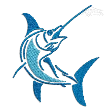 Marlin Machine Embroidery Design | Apex Digitizing