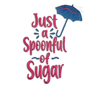 Just a Spoonful of Sugar - Machine Embroidery Design by Apex