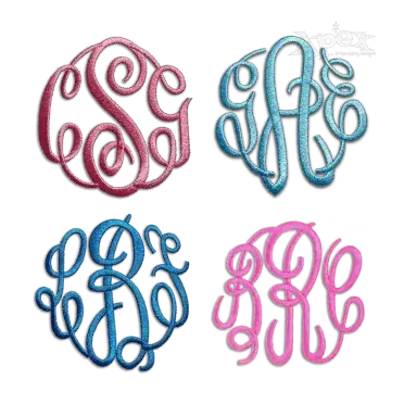 Master Circle Curlz Machine Embroidery Font - Apex All