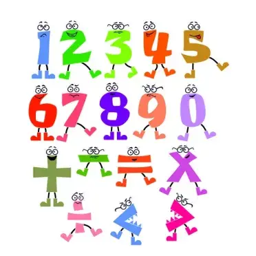 Math Monster Number SVG Cuttable Font