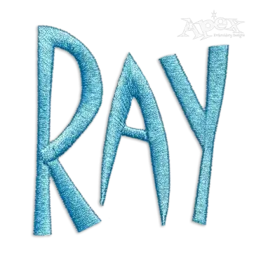 Matisse Machine Embroidery Letters Font by Apex