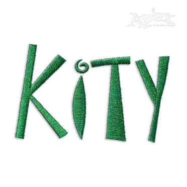 Matisse Machine Embroidery Letters Font by Apex Letters