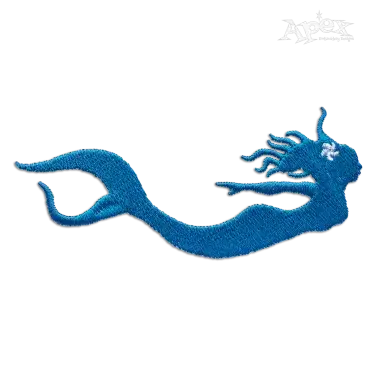 Mermaid Swimming Machine Embroidery Design by Apex Digitizing