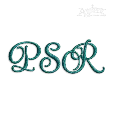 Miami Script Machine Embroidery Font by Apex Designs