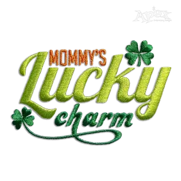 Mommy's Lucky Charm Machine Embroidery Design | Apex