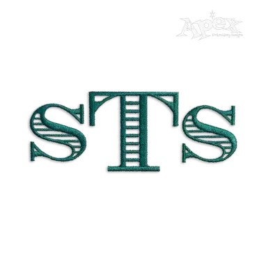 Money Machine Embroidery Font Letter Alphabet by Apex