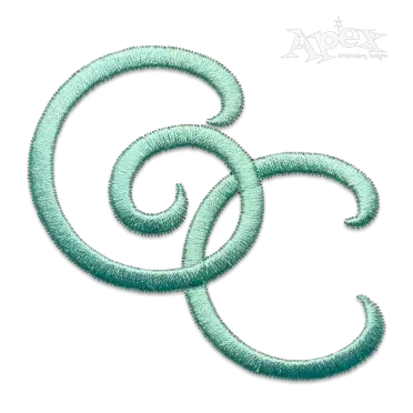 Monolith Machine Embroidery Font