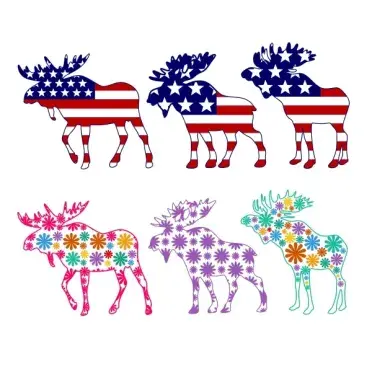 Moose Pack SVG Cuttable Designs