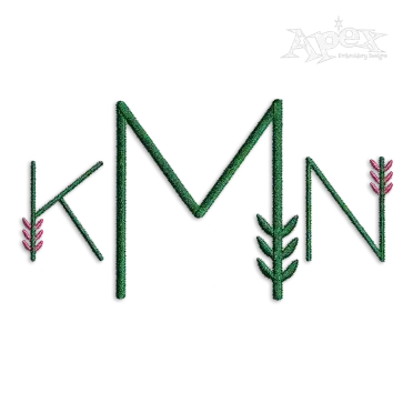 Native American Arrows Machine Embroidery Fonts