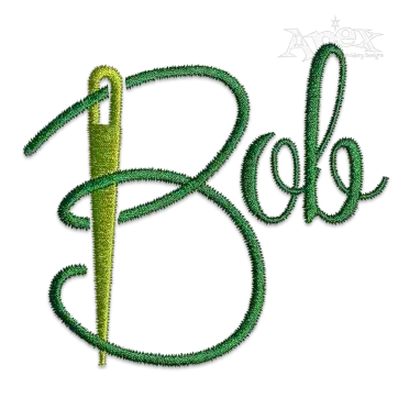 Sewing Needle Machine Embroidery Font - Apex