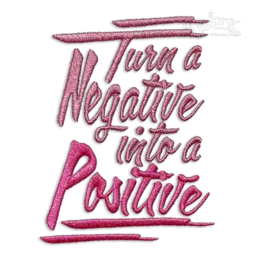 Negative Positive Machine Embroidery Design by Apex