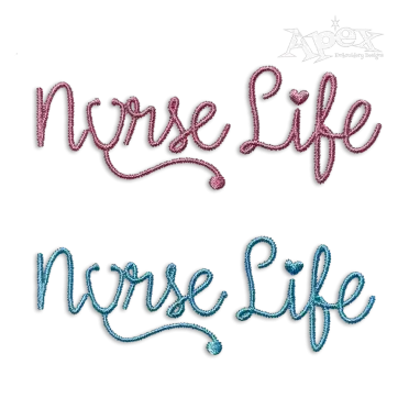 Nurse Life Machine Embroidery Design by Apex