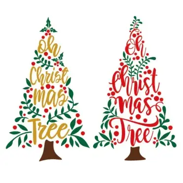 Oh Christmas Tree SVG Cuttable Design
