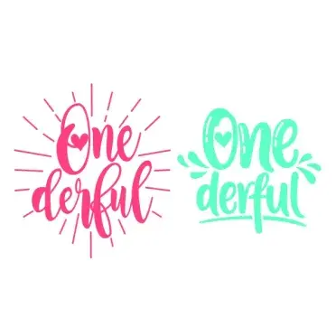 Onederful Cuttable Design