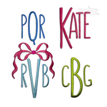 Orlando Monogram Machine Embroidery Font by Apex All