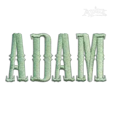 Adam Outlaw Western Embroidery Font