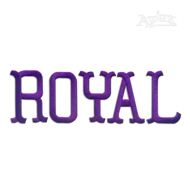 Outlaw Western Embroidery Fonts Royal
