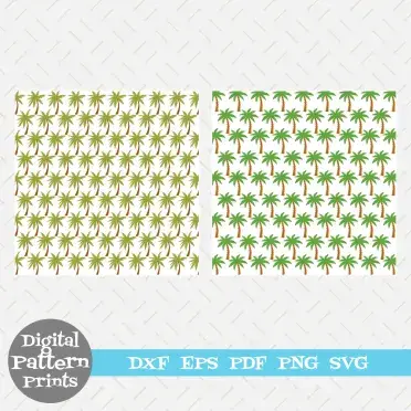 Palm Tree Pattern SVG Cuttable Design