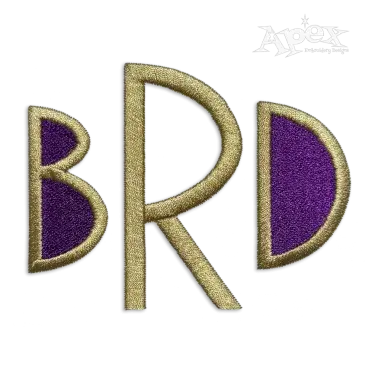 Parsion Machine Embroidery Font - Apex Designs Letters