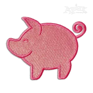 Cute Farm Pig Machine Embroidery Designs