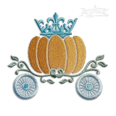 Cinderella Pumpkin Carriage Machine Embroidery Design by Apex
