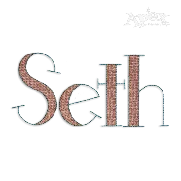 Quinn Sketch Letters Machine Embroidery Font by Apex Letters