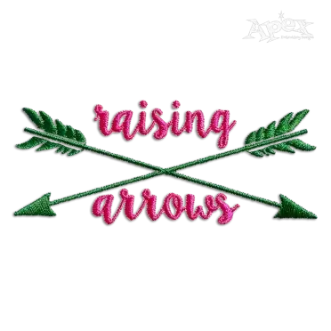 Raising Arrows Kids Mother Machine Embroidery Design