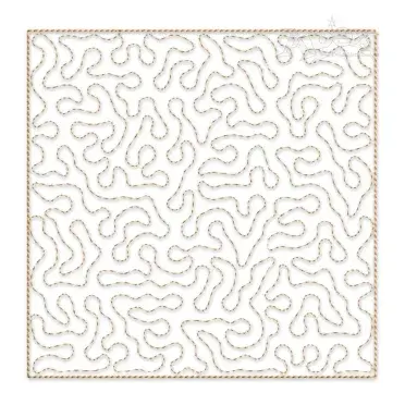 Random Swirl String Quilt Block Embroidery Design
