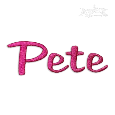 Ray Script Machine Embroidery Font by Apex