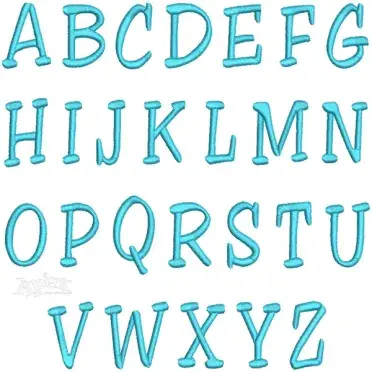 Reto Embroidery Print Font