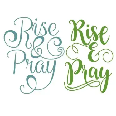 Rise and Pray SVG Cuttable Design