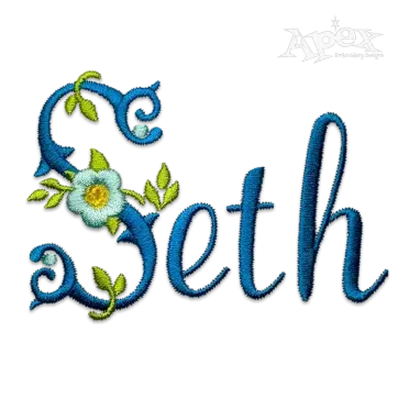 Rose Flower Machine Embroidery Fonts