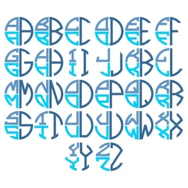 Round SVG Cuttable Fonts